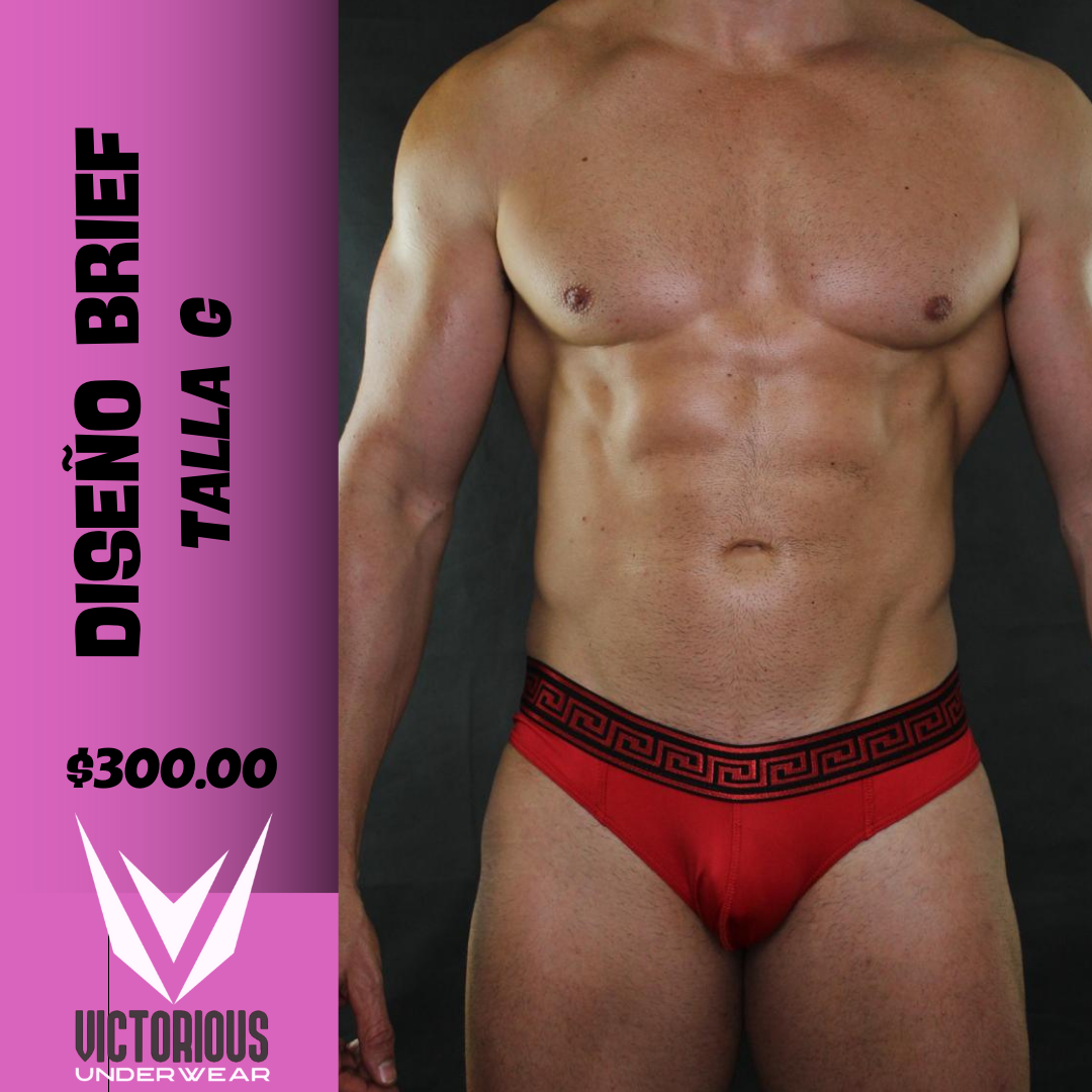 BRIEF ZUPPO GRECA ROJA