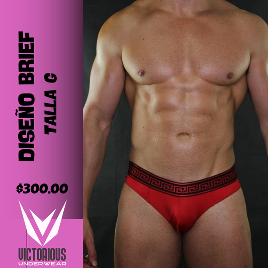 BRIEF ZUPPO GRECA ROJA